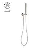 Zen Ss316L Nero Shower On Bracket - Brushed Nickel
